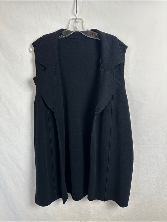 Chico's Jackets & Blazers - Chico’s black heavyweight long open front vest, size 3 (XL)